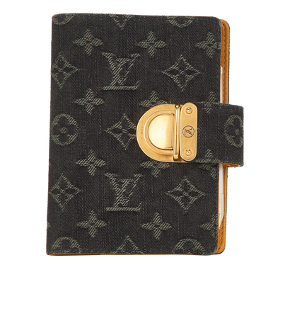 Louis Vuitton Agenda Cover, &pound;195, Accessories, Black, Denim, Front view
